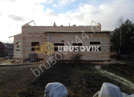 Большой жилой дом из бруса