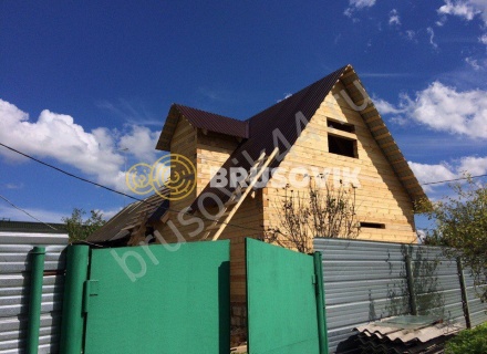 Дом из бруса по проекту заказчика