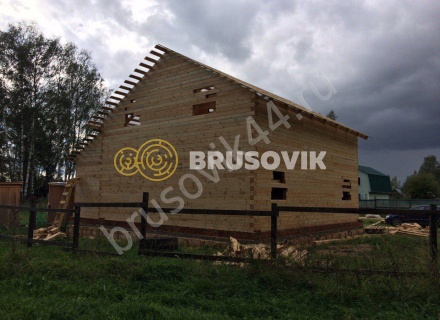 Брусовой дом для заказчика