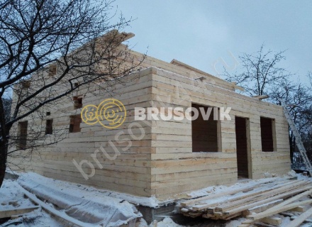 Дом по проекту заказчика из обрезного бруса