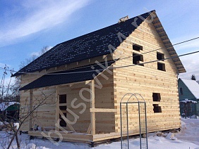 Строительство брусового дома - фото процесса строительства