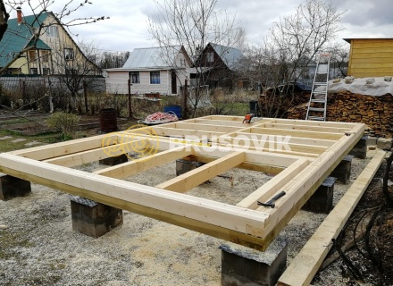 Баня 6х4 м из профилированного бруса 145х145 мм в с. Кудиново, Богородский городской округ, Московская область