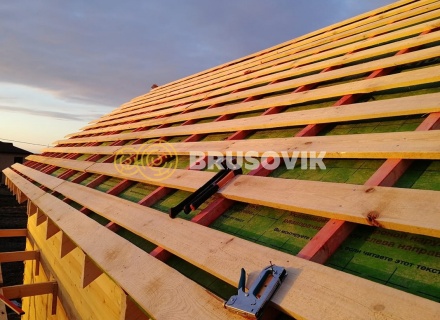 Дом 9х9 из профилированного бруса 145х195 мм, Костромская область, поселок Зарубино