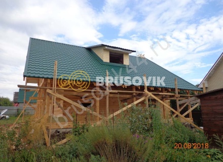 Дом из проф. бруса 145х145 мм по индивидуальному проекту