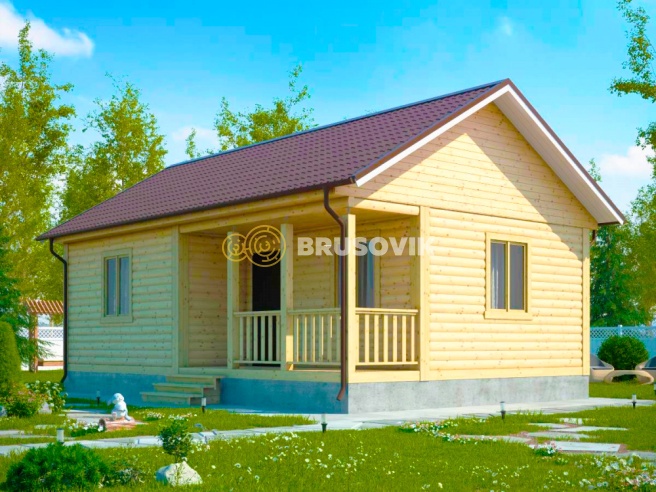 Проект №87 дома из бруса 6х9