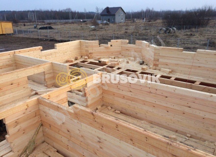 Дом из бруса по проекту № 6