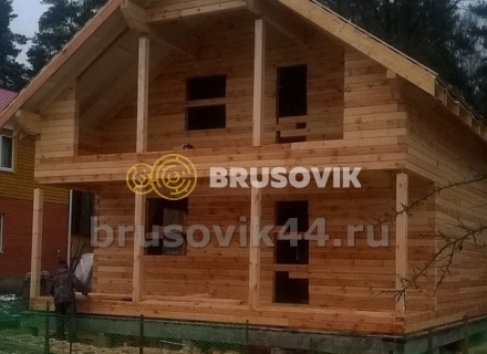 Дом 8х10 м из профилированного бруса 145х145 мм в Ивановской области