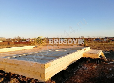 Дом 8,6х8,2, по проекту № 21 из обрезного бруса 150х150 мм