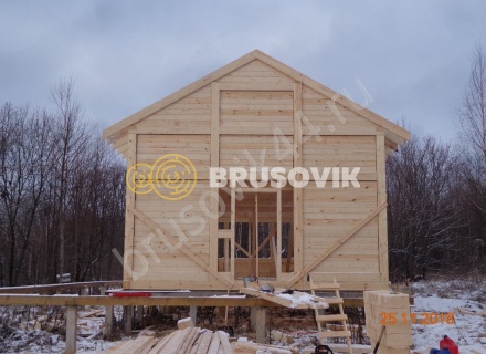  Дом 6,2х12,2 м из профилированного бруса 145х145 мм