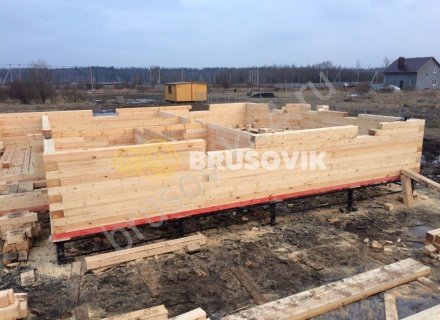 Дом из бруса по проекту № 6