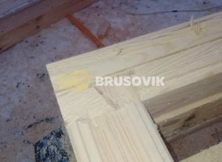 Баня 4х6 м из профилированного бруса 145х145 мм по индивидуальному проекту в д. Замятино, Кимрский район, Тверская область