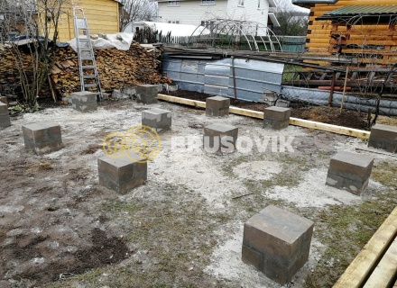 Баня 6х4 м из профилированного бруса 145х145 мм в с. Кудиново, Богородский городской округ, Московская область