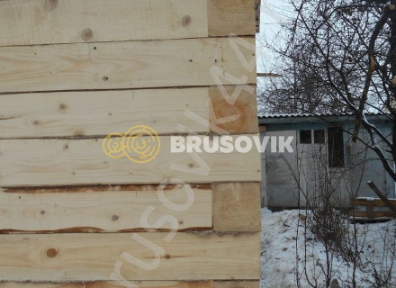 Дом по проекту заказчика из обрезного бруса