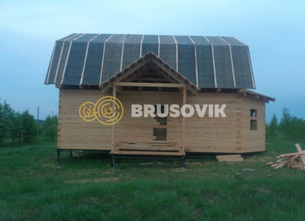 Дом 7х10 м из профилированного бруса 145х145 мм в Ивановской области