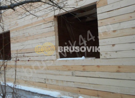 Дом по проекту заказчика из обрезного бруса