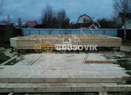 Строительство дома из бруса СТ Отрадное 36, Волоколамский р-н, Московская область