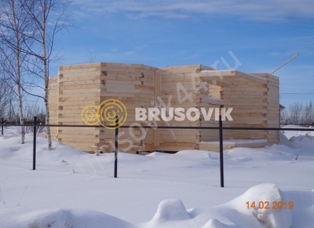 Дом из обрезного бруса 150х150 мм по проекту №67