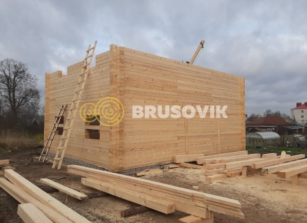 Два дома 8х10 м из профилированного бруса 195х145 мм, Ярославская область, г. Углич