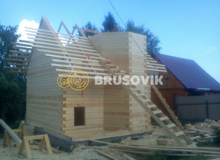 Дом 5х6 м из профилированного бруса 145х145 мм в Тверской области