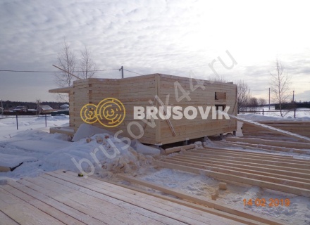 Дом из обрезного бруса 150х150 мм по проекту №67