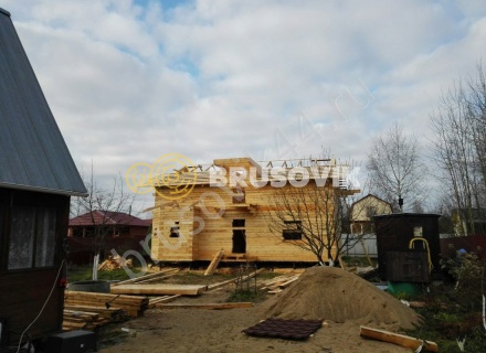 Строительство дома из бруса СТ Отрадное 36, Волоколамский р-н, Московская область
