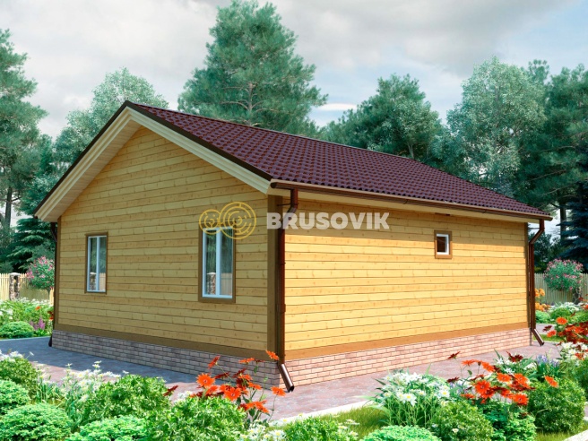 Проект №94 дома из бруса 8х9