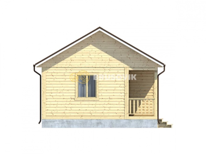 Проект №87 дома из бруса 6х9