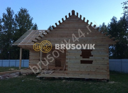 Строительство жилого дома из бруса