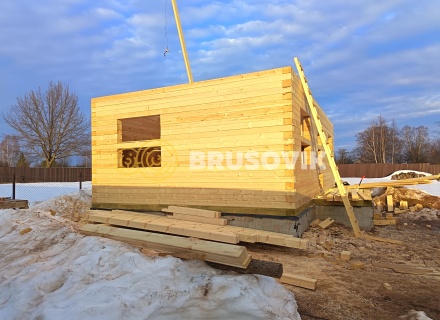 Дом 6х10м из профилированного бруса 145х145мм в д. Покровские Горки, Угличский район, Ярославская область