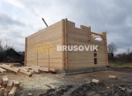 Два дома 8х10 м из профилированного бруса 195х145 мм, Ярославская область, г. Углич