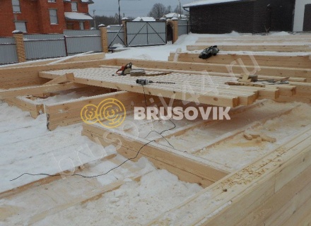 Дом по проекту № 41 из проф. бруса 145х195 мм