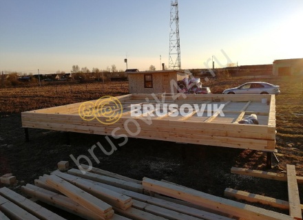 Дом 8,6х8,2, по проекту № 21 из обрезного бруса 150х150 мм