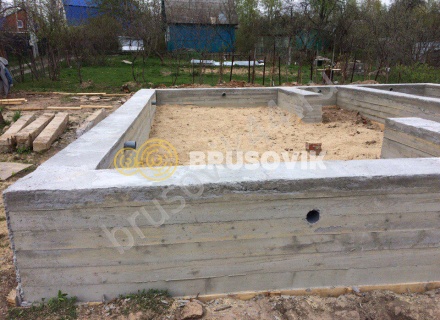 Возведение ленточного фундамента