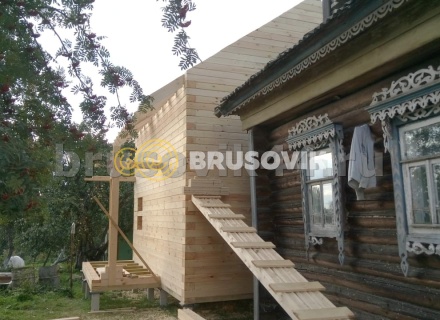 Дом 6х8 м из профилированного бруса 145х195 мм в Ярославской области