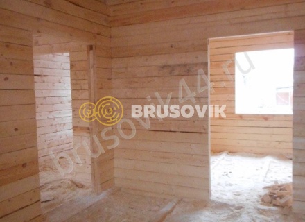 Дом по проекту заказчика из обрезного бруса