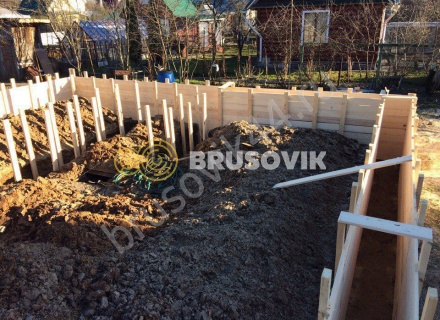 Возведение ленточного фундамента