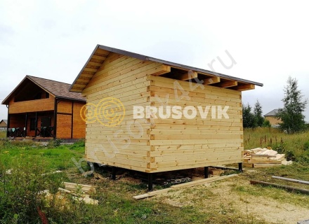Баня из профилированного бруса 145х145 мм