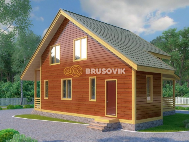 Проект №83 дома из бруса 10х12