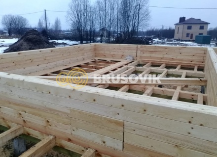 Дом 9х9 из профилированного бруса 145х195 мм, Костромская область, поселок Зарубино