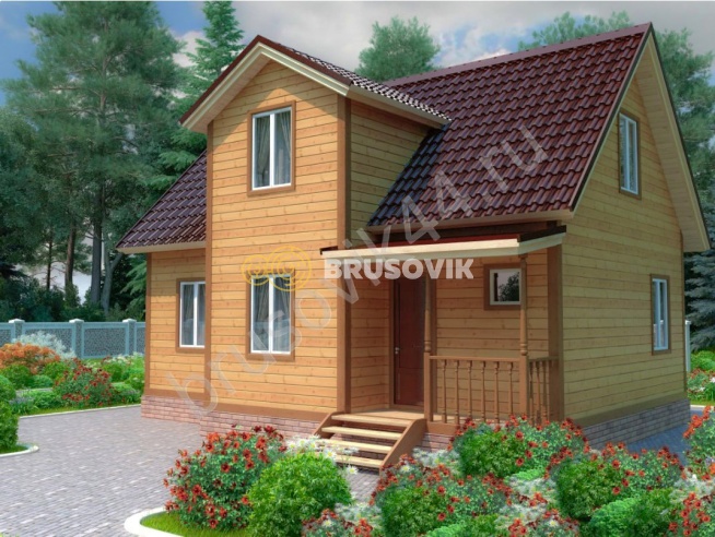 Проект №73 дома из бруса 7х9