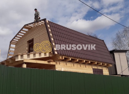 Дом 6х8 м из профилированного бруса 145х145 мм в Ивантеевке