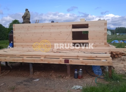 Дом 6х9 м из профилированного бруса 145х145 мм по индивидуальному проекту в д. Алексино, Александровский р-н., Владимирская обл