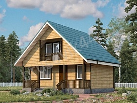 Проект №29 дома-бани из бруса 6х7