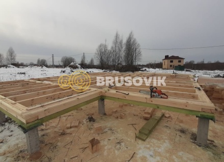 Дом 9х9 из профилированного бруса 145х195 мм, Костромская область, поселок Зарубино