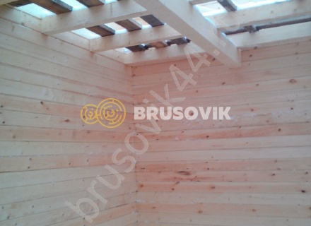 Дом по проекту заказчика из профилированного бруса 145х145 мм