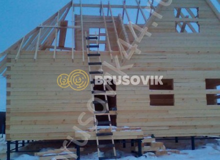 Дом из бруса 150х150 мм. по проекту № 5