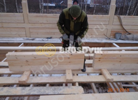  Дом 6,2х12,2 м из профилированного бруса 145х145 мм