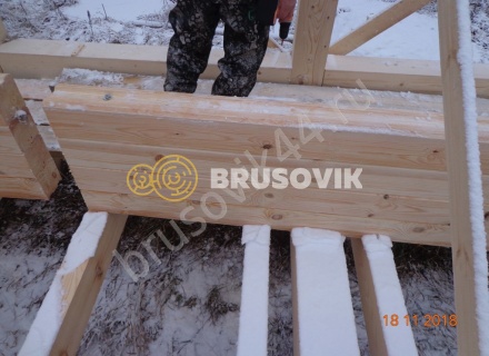  Дом 6,2х12,2 м из профилированного бруса 145х145 мм