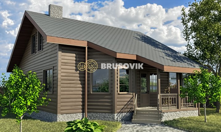 Проект №6 дома из бруса 9,3х13,1