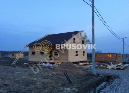 Дом из бруса по проекту № 6